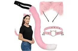 Kostým mačky 3 v 1 - ružový