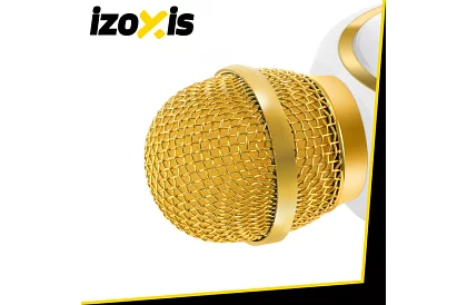 Bluetooth bezdrôtový karaoke mikrofón – biely