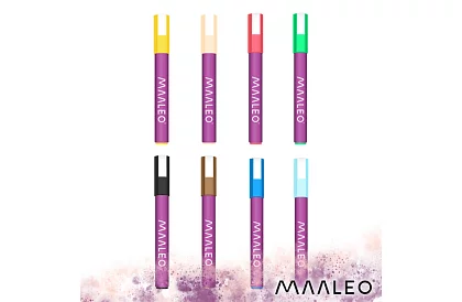 Akrylové dekoratívne fixy - sada 8 ks