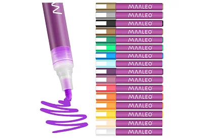 Akrylové dekoratívne fixy – sada 16 ks