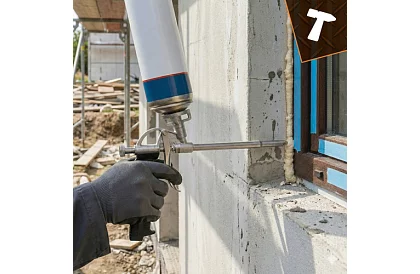 Montážna kovová pištoľ na penu s nastaviteľným prietokom