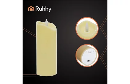 LED sviečka s efektom plameňa 15×5 cm