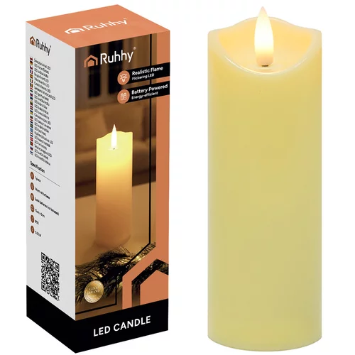 LED sviečka s efektom plameňa 15×5 cm