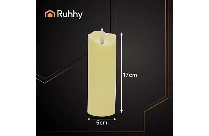 LED sviečka s efektom plameňa 17 cm