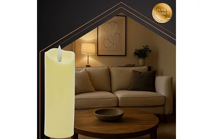 LED sviečka s efektom plameňa 17 cm