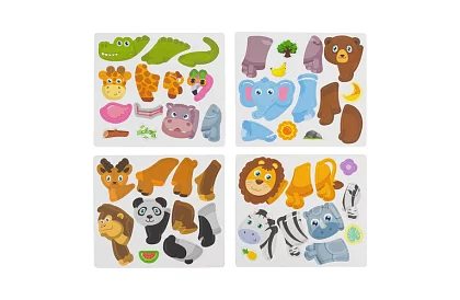 Magnetická puzzle knižka - Africké zvieratá