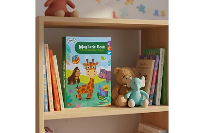 Magnetická puzzle knižka - Africké zvieratá