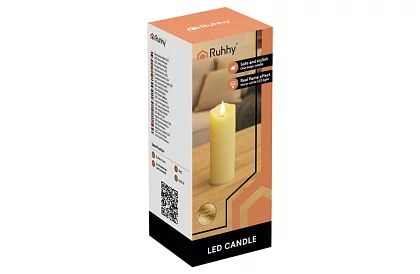 LED sviečka s efektom plameňa 15×5 cm