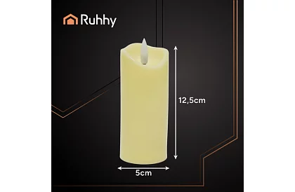 LED sviečka s efektom plameňa 15×5 cm