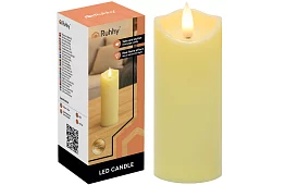 LED sviečka s efektom plameňa 15×5 cm