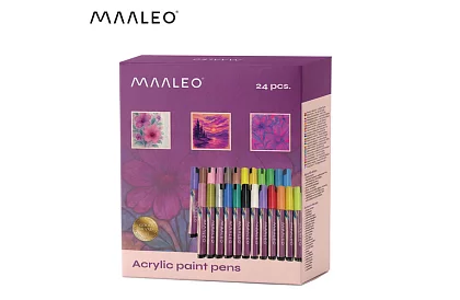 Akrylové dekoratívne fixy – sada 24 farieb