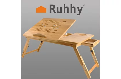 Bambusový stolík pod notebook