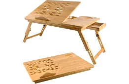 Bambusový stolík pod notebook