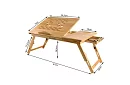 Bambusový stolík pod notebook