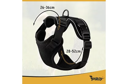 Beztlakový postroj pre psov a mačky s vodítkom – Veľkosť M