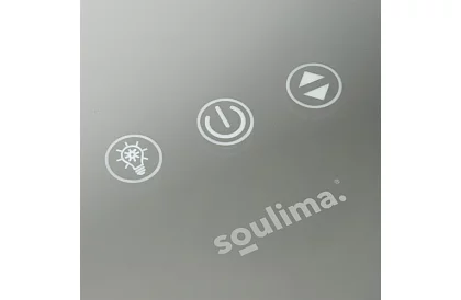 Kosmetické zrkadlo s LED osvetlením 80 × 62 cm