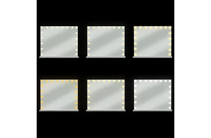 Kosmetické zrkadlo s LED osvetlením 80 × 62 cm