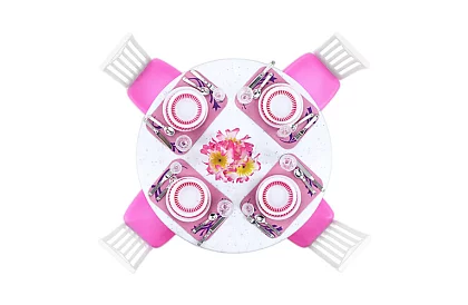 Nábytok do domčeka pre bábiky – Sada 43 kusov