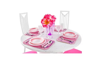 Nábytok do domčeka pre bábiky – Sada 43 kusov