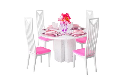 Nábytok do domčeka pre bábiky – Sada 43 kusov