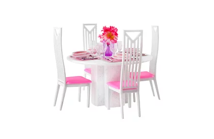 Nábytok do domčeka pre bábiky – Sada 43 kusov