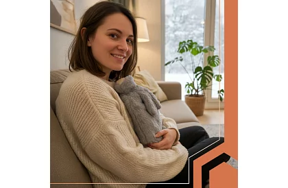 Termofor s plyšovým obalom 1800 ml – Rubber Bunny