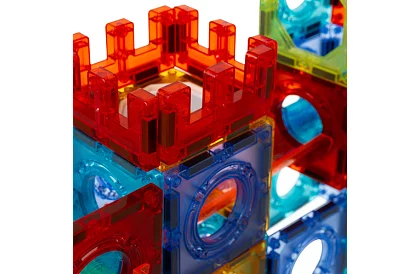 Vzdelávacia magnetická 3D stavebnica – guľôčková dráha 96 dielov