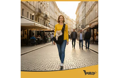 Pohodlná klokaní prepravka na maznáčika – taška cez rameno