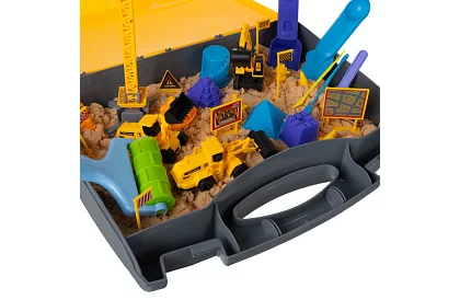 Kinetický piesok 1500 g s XXL príslušenstvom – stavenisko