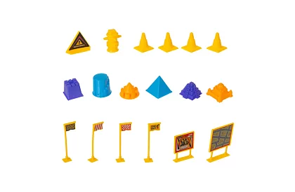 Kinetický piesok 1500 g s XXL príslušenstvom – stavenisko