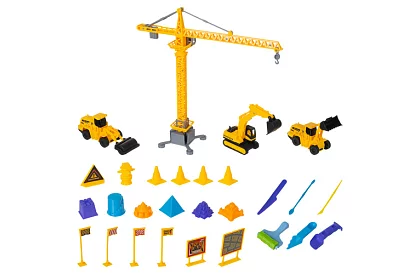 Kinetický piesok 1500 g s XXL príslušenstvom – stavenisko