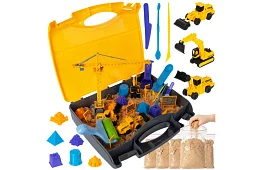 Kinetický piesok 1500 g s XXL príslušenstvom – stavenisko