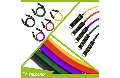 Sada posilovacích gúm – Expandéry 4–30 kg – 5 kusov v sade