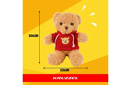Medvedík s mikinou 30 cm – plyšová hračka pre deti 0+