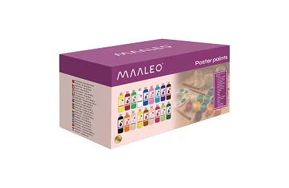 Plagátové farby 18 x 500 ml – 18 odtieňov