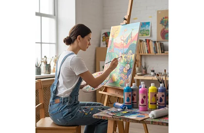 Plagátové farby 18 x 500 ml – 18 odtieňov