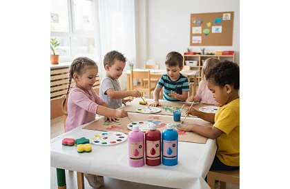 Plagátové farby 12 x 1000 ml – 12 odtieňov