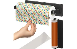 Nástenný držiak na papierové utierky 25 cm – čierny