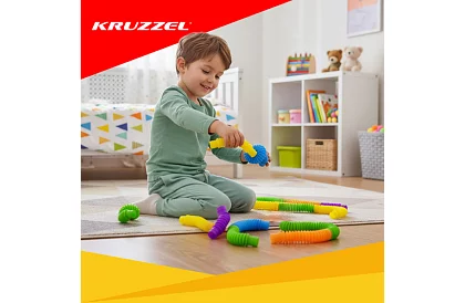 Pop Pipes – Montessori flexibilné trubičky – 10 kusov