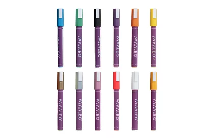 Akrylové dekoratívne fixy – sada 12 farieb