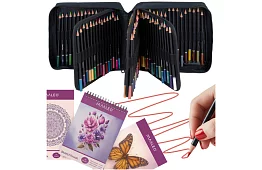 Pastelky Art Set 120 farieb v puzdre + Skicár + Kresliaci zošit