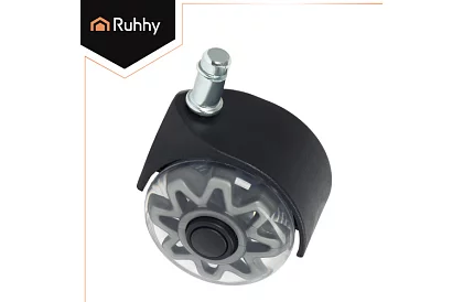 Náhradné gumové kolieska pre kancelárske stoličky – 5 ks šedá