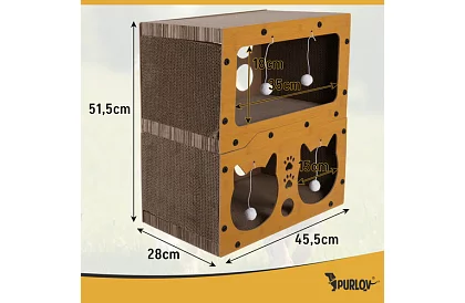 Škrabadlo pre mačky 3 v 1 - 51,5 × 45 × 28 cm