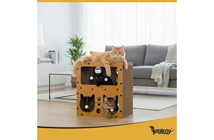 Škrabadlo pre mačky 3 v 1 - 51,5 × 45 × 28 cm