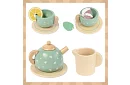 Drevená čajová súprava – zelená