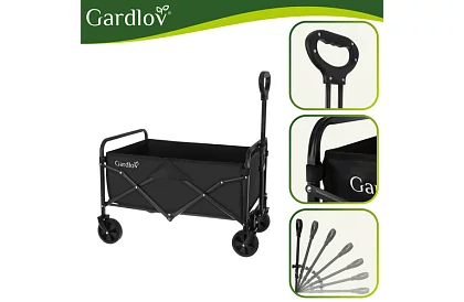 Skladací plážový prepravný vozík 90 l – nosnosť 100 kg