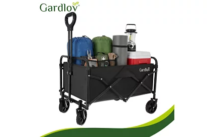 Skladací plážový prepravný vozík 90 l – nosnosť 100 kg