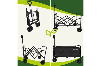 Skladací plážový prepravný vozík 90 l – nosnosť 100 kg