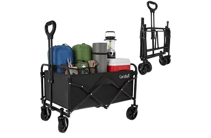 Skladací plážový prepravný vozík 90 l – nosnosť 100 kg