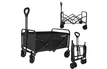 Skladací plážový prepravný vozík 90 l – nosnosť 100 kg